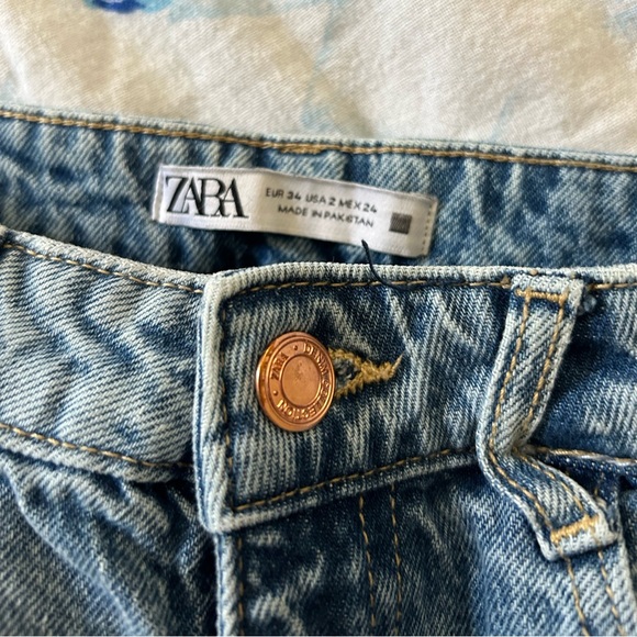 Zara Blue Ankle & Cropped Jeans - Picture 4 of 4